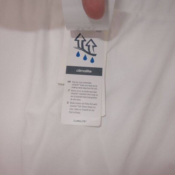 NEW Adidas Galaxy Skort Skirt Golf Tennis Climalite White Black Women's Medium - Picture 8 of 10